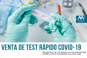 Test Rápido COVID-19 a la venta por Insumos Médicos MediPRO